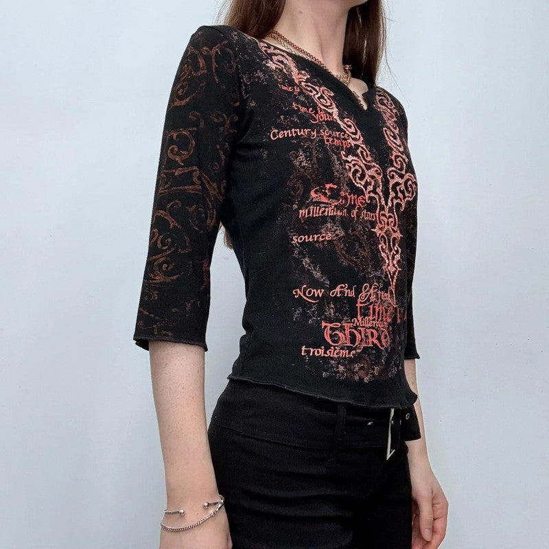 graphic printed grunge t-shirt