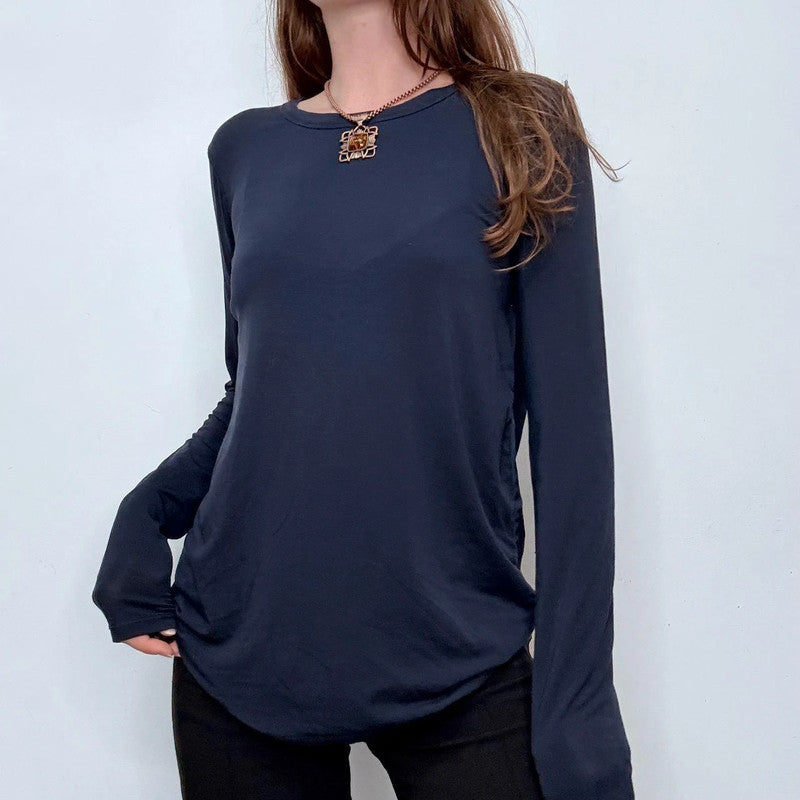 navy Sandro slouchy t-shirt