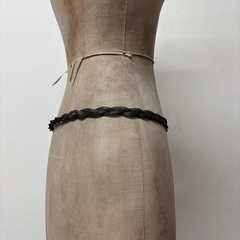 Metal braided link waistchain