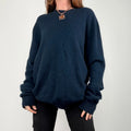 navy agnes b cashmere knitted jumper