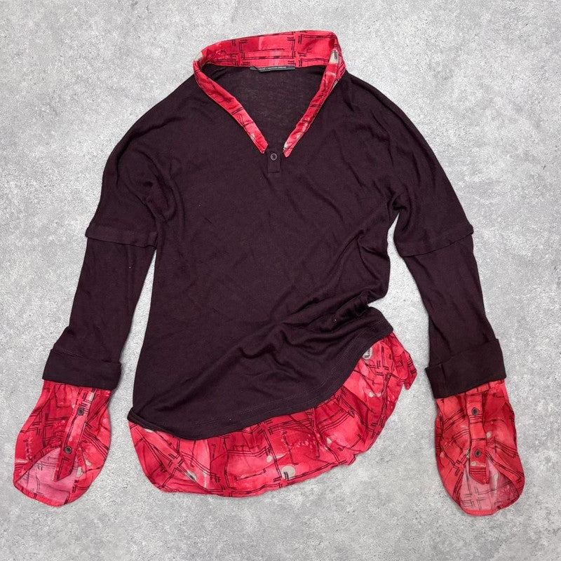 Floaty flare shirt blouse