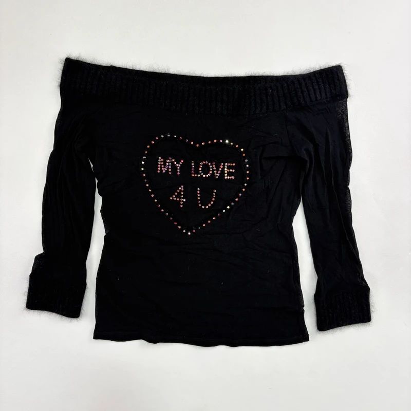 Blumarine Mesh Mohair Slouchy Top