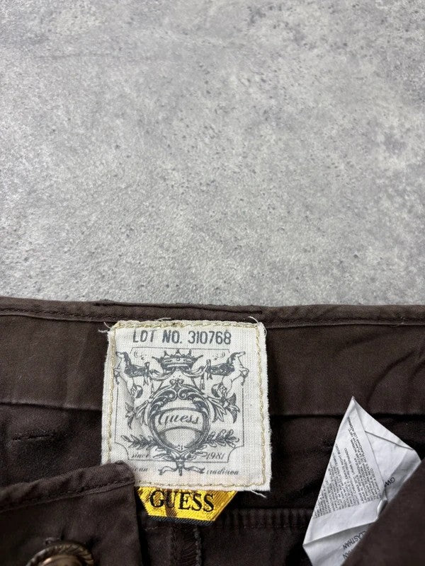 napoleonic brown cropped capri pants