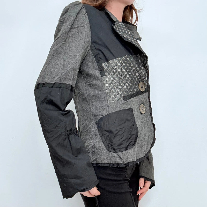 crinkle patchwork grunge fairy jacket