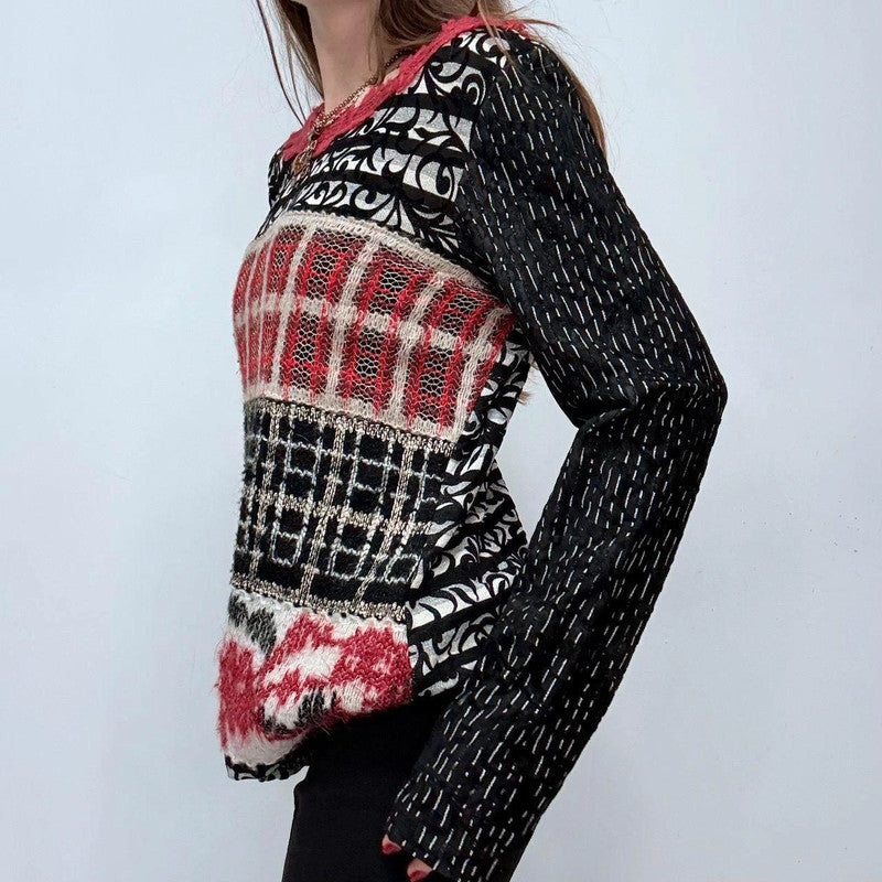 graphic Save the queen knit printed jumper
