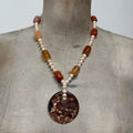 Chunky Pearl crystal necklace