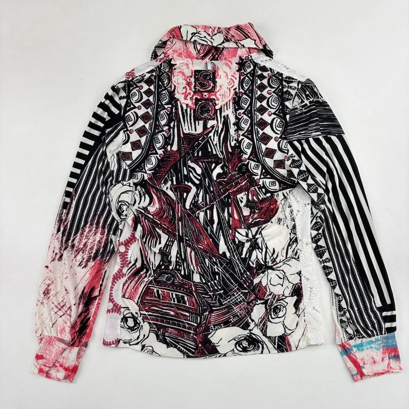 Save the Queen Embroidered Graphic printed Shirt