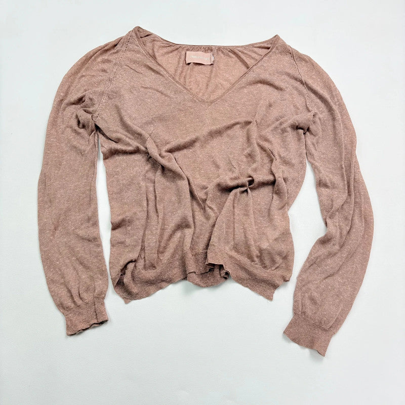 sheer knit zadig & voltiare slouchy jumper