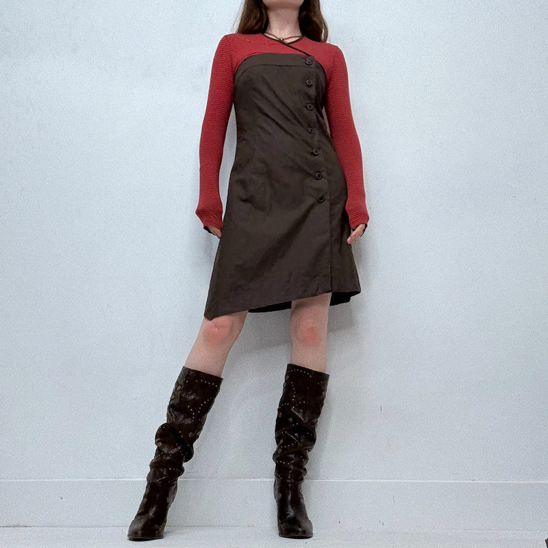 Cop Copine asymmetric mini dress