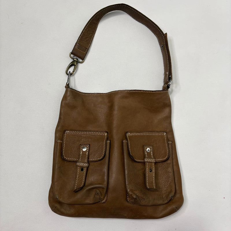 tan leather western bag