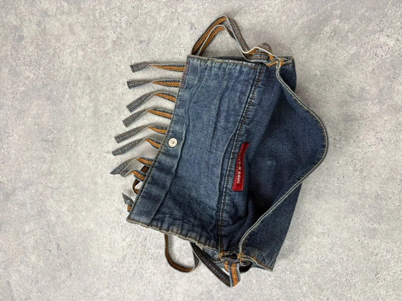 Denim woven tassel Miss sixty crossbody bag