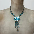 Butterfly fairy gemstone necklace