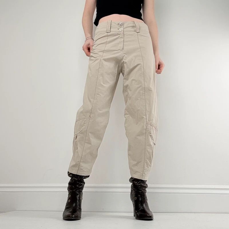 structured cropped capri trousers