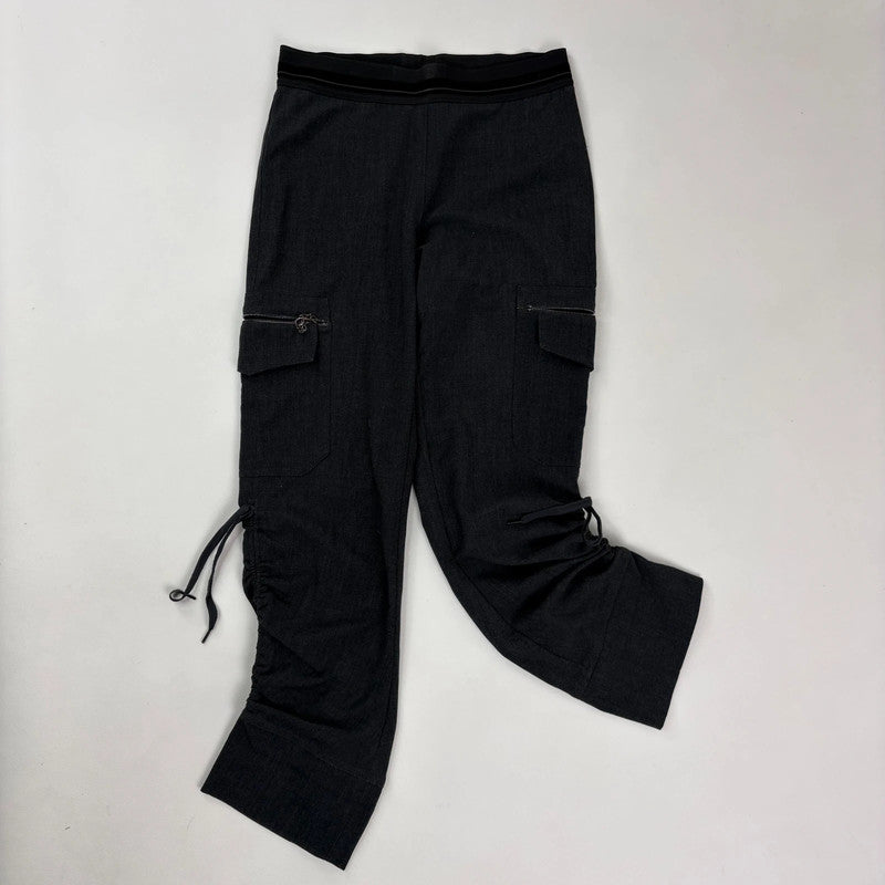 Cop Copine grey low rise gathered suit pants