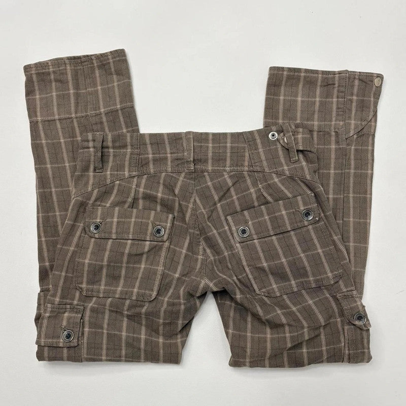 pinstripe diesel low rise trousers