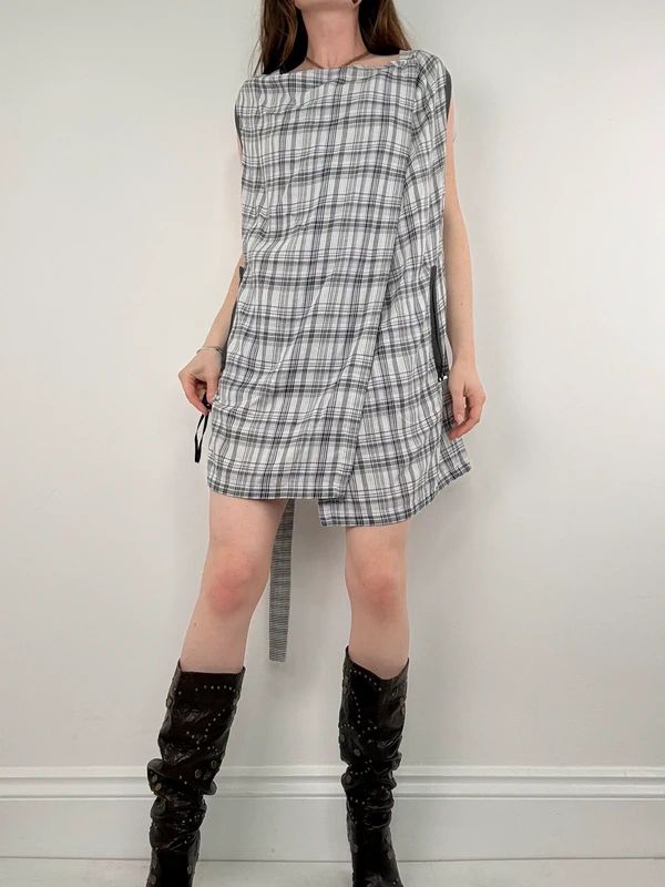 Cop Copine tartan checked