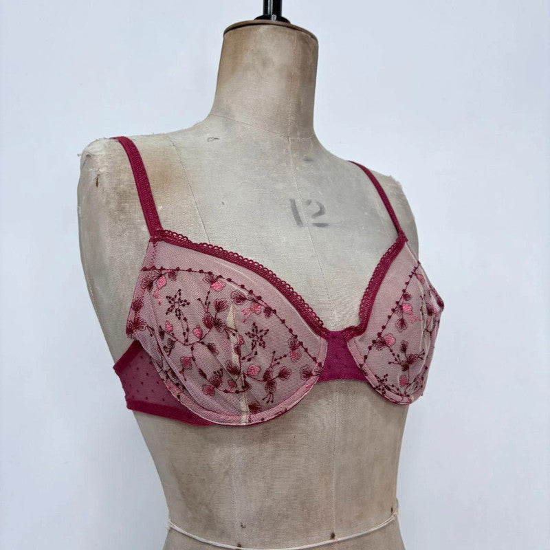 sheer lace kenzo bra
