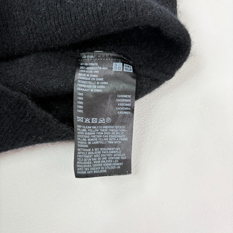 Black slouchy 100% cashmere jumper