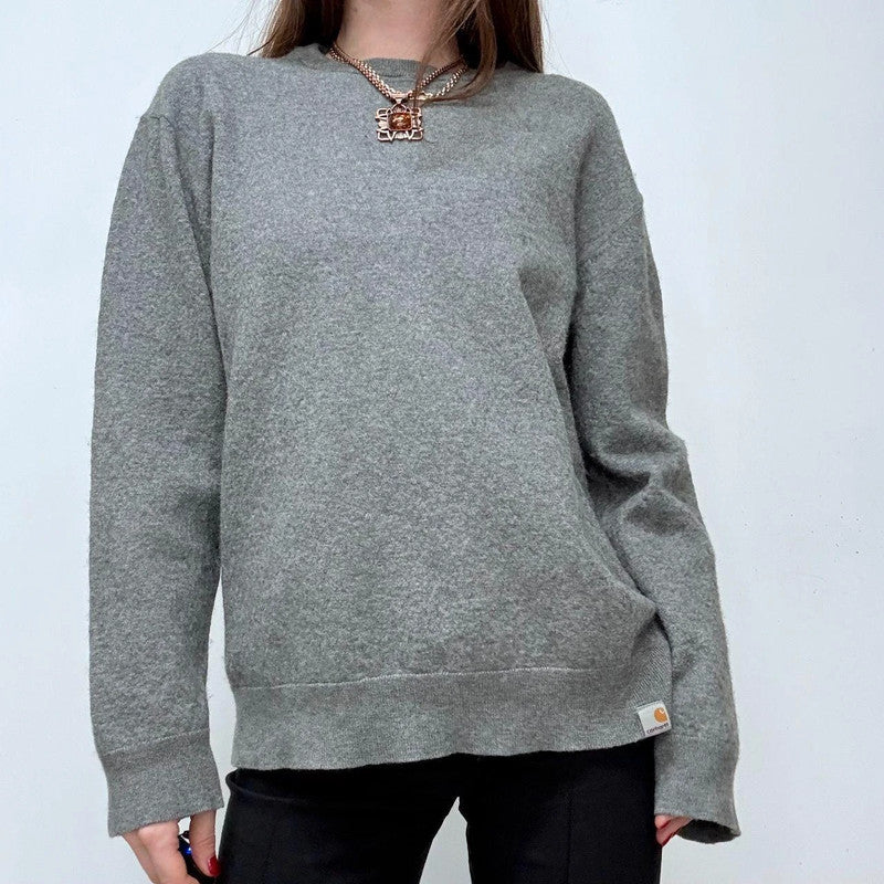grey wool carhartt jumper