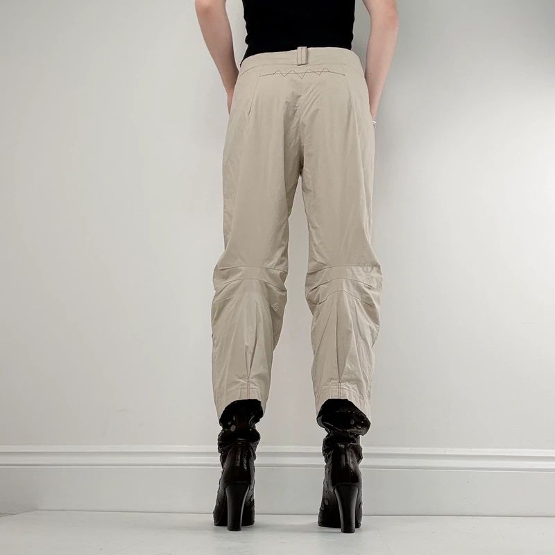 structured cropped capri trousers