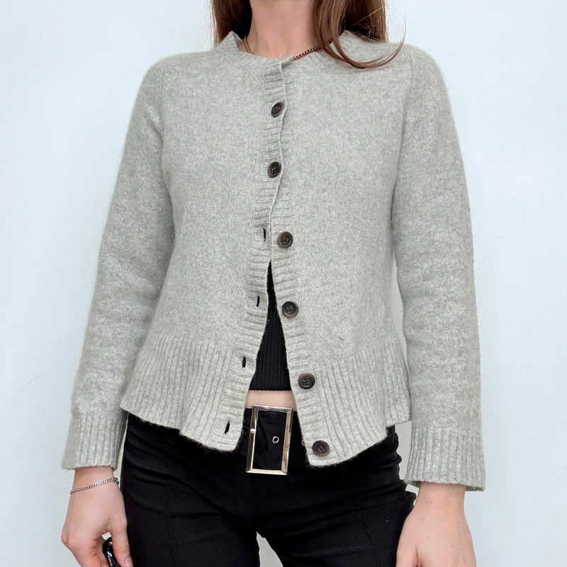 grey cashmere cardigan