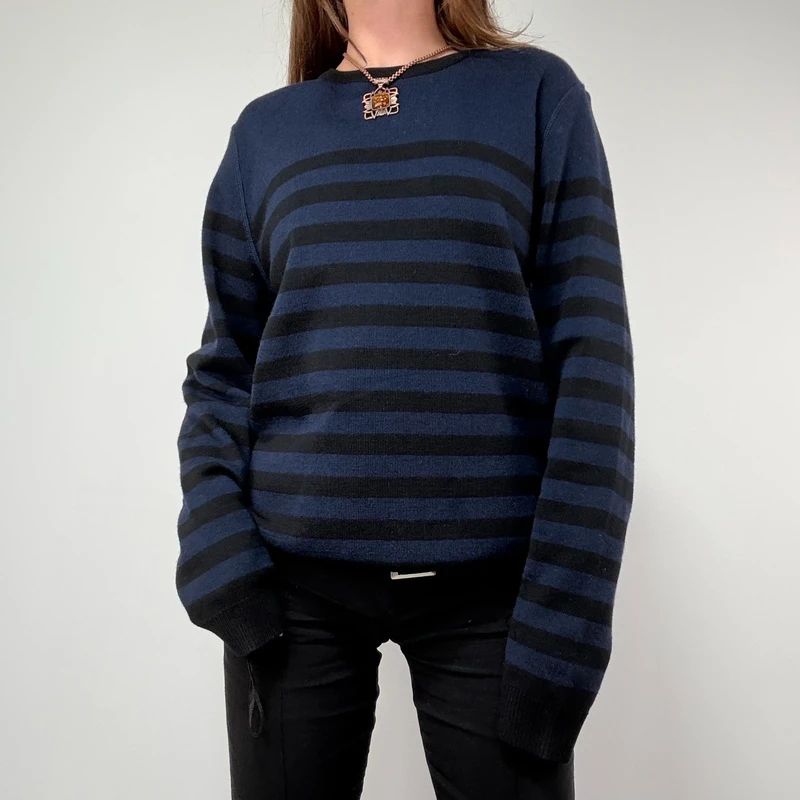 Ami Paris Striped Wool Jumper