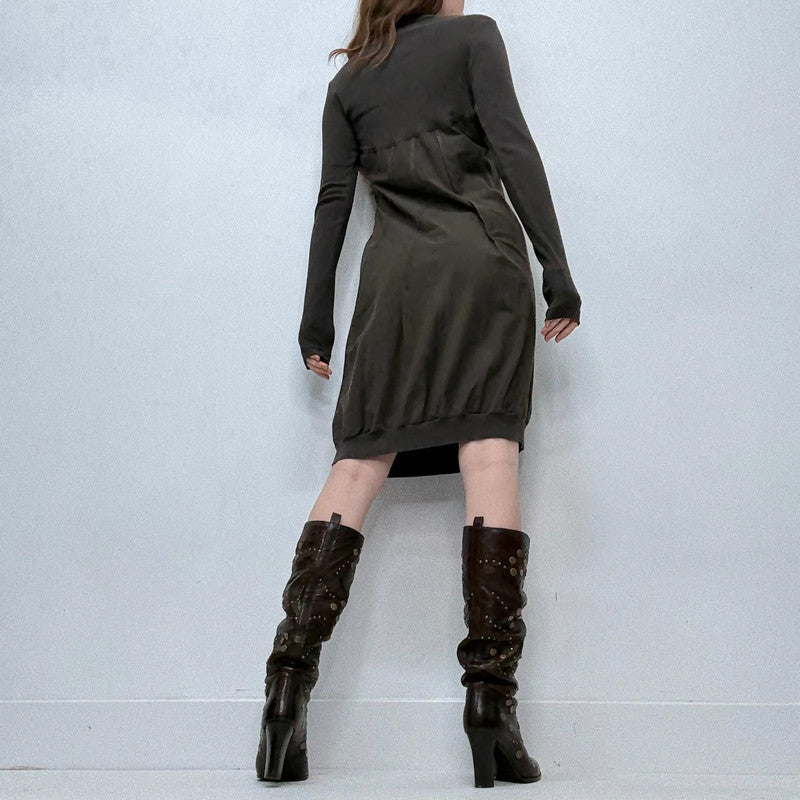Cop Copine brown puff dress