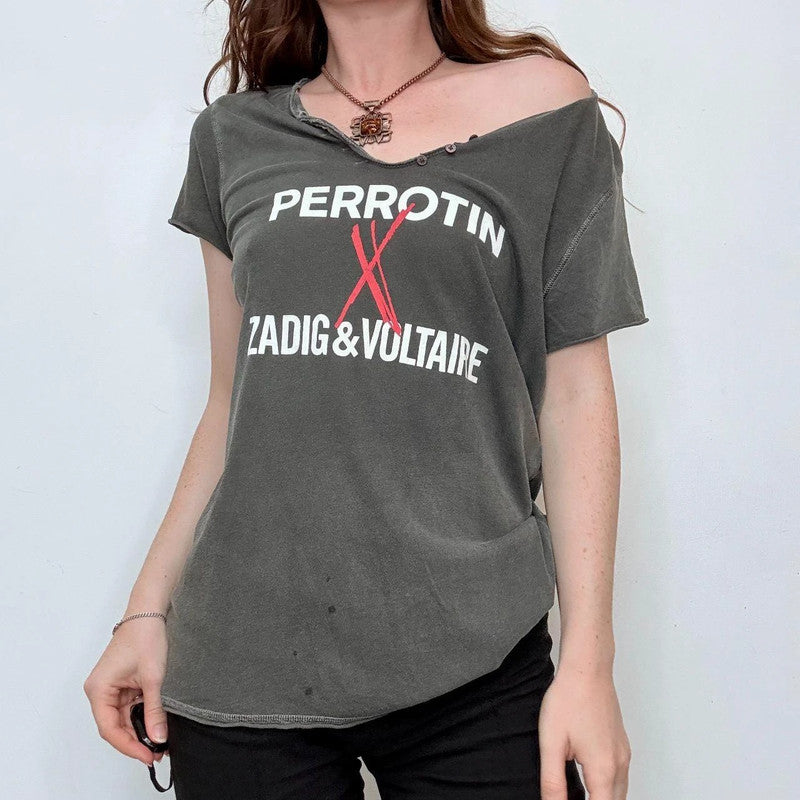 graphic distressed slouchy Zadig & Voltaire t-shirt