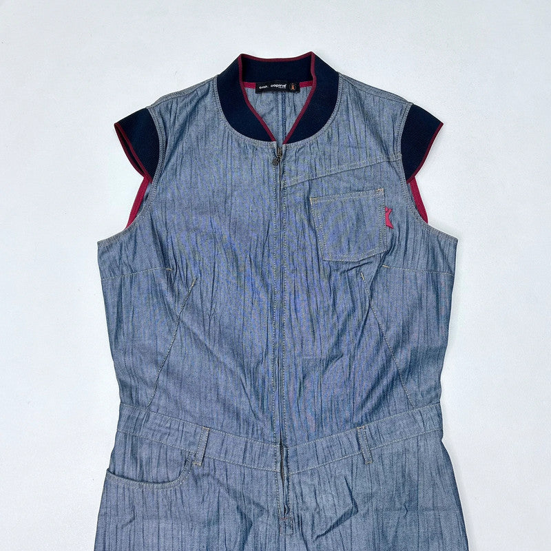 Cop Copine crinkle salvage denim dress