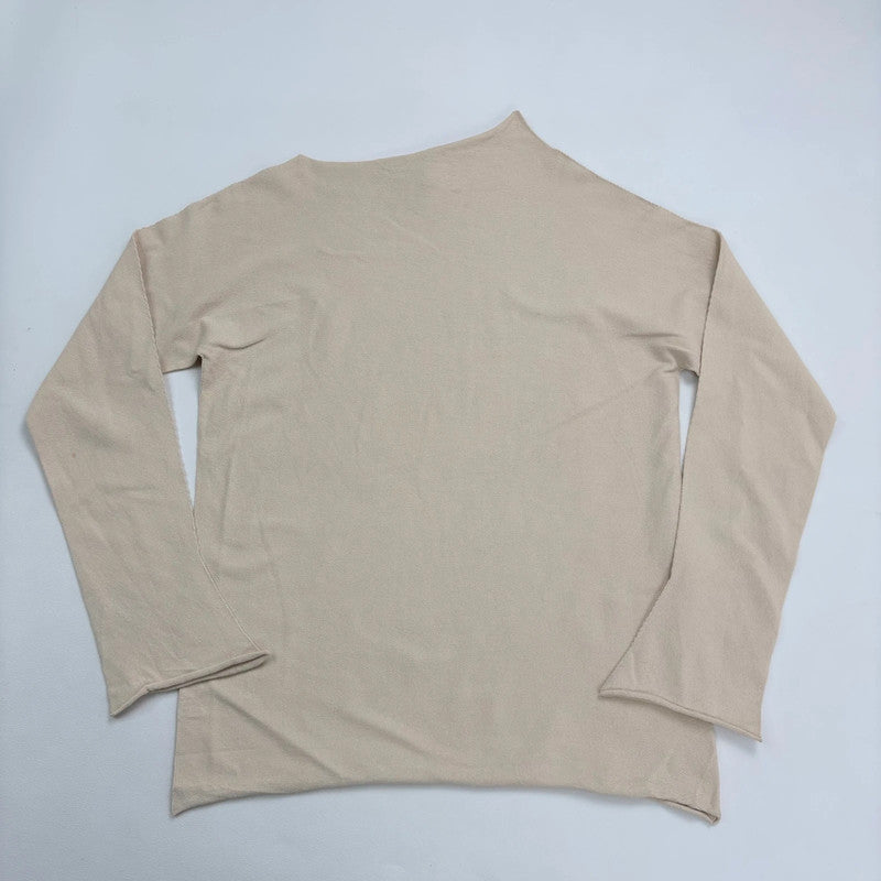 structured cream knit jumper