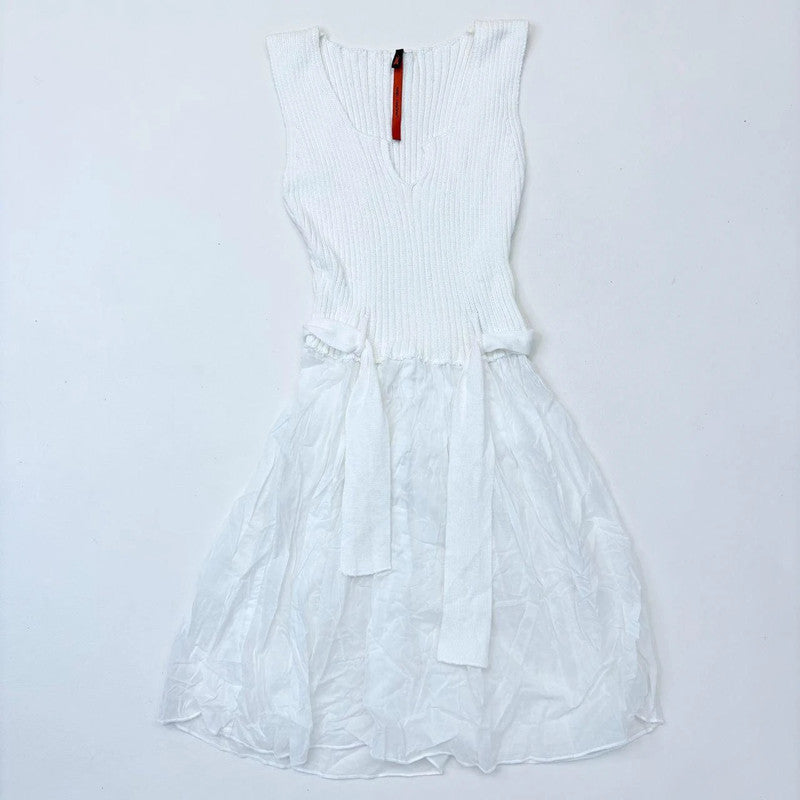 cop copine white mini dress
