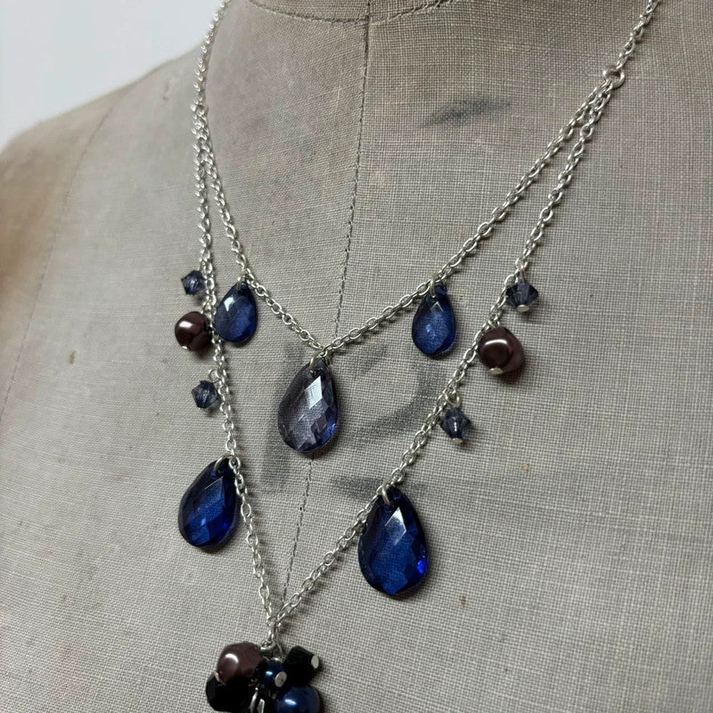 coquette gemstone necklace