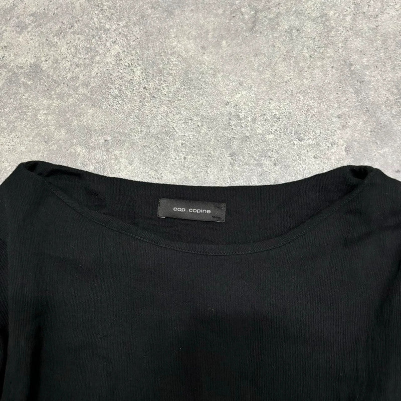 black cop copine aline dress