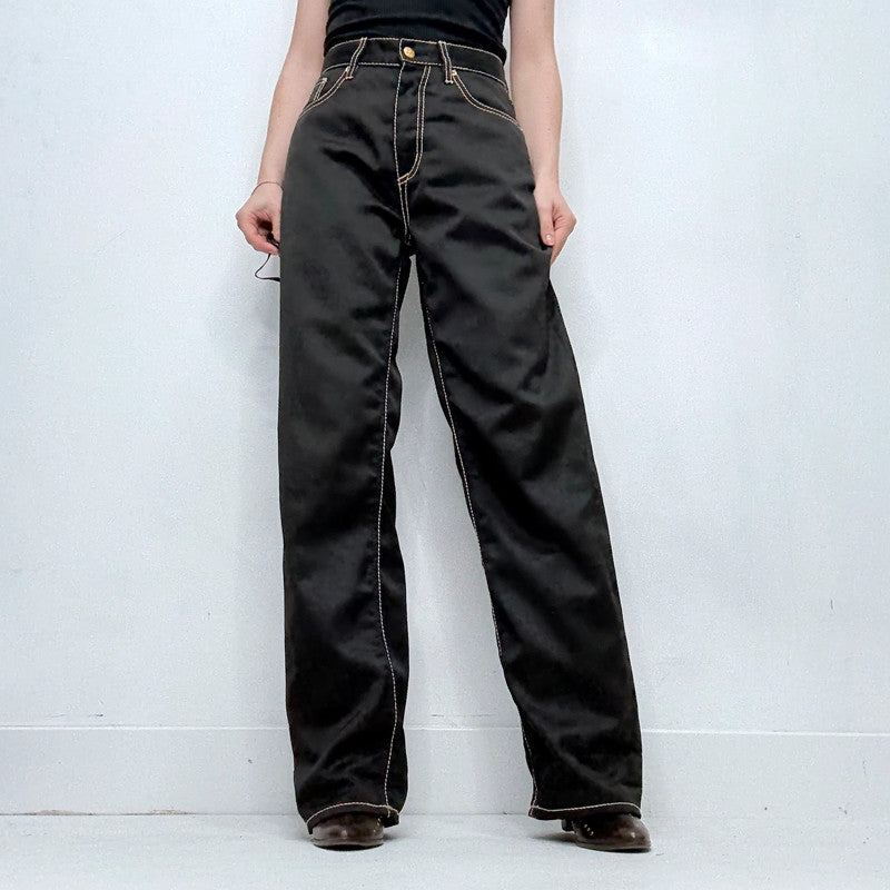 black eytys straight leg trousers
