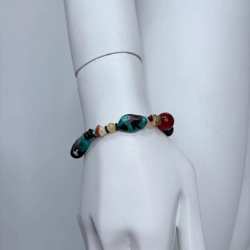 gemstone beaded boho bracelet
