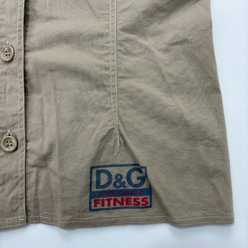 Cargo fitted tan Dolce & Gabanna shirt