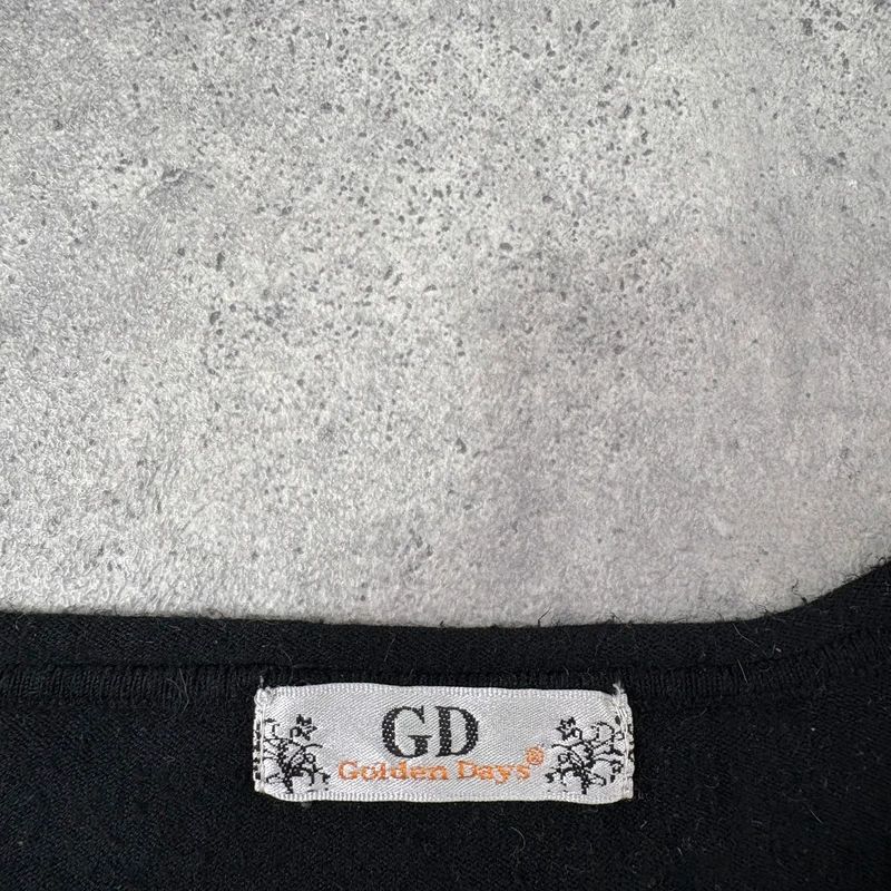 black long sleeve printed nepolion detailed t-shirt