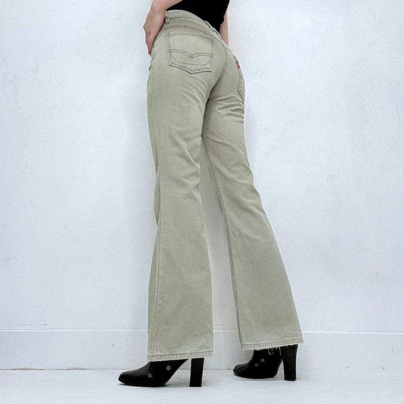 flared khaki levis jeans