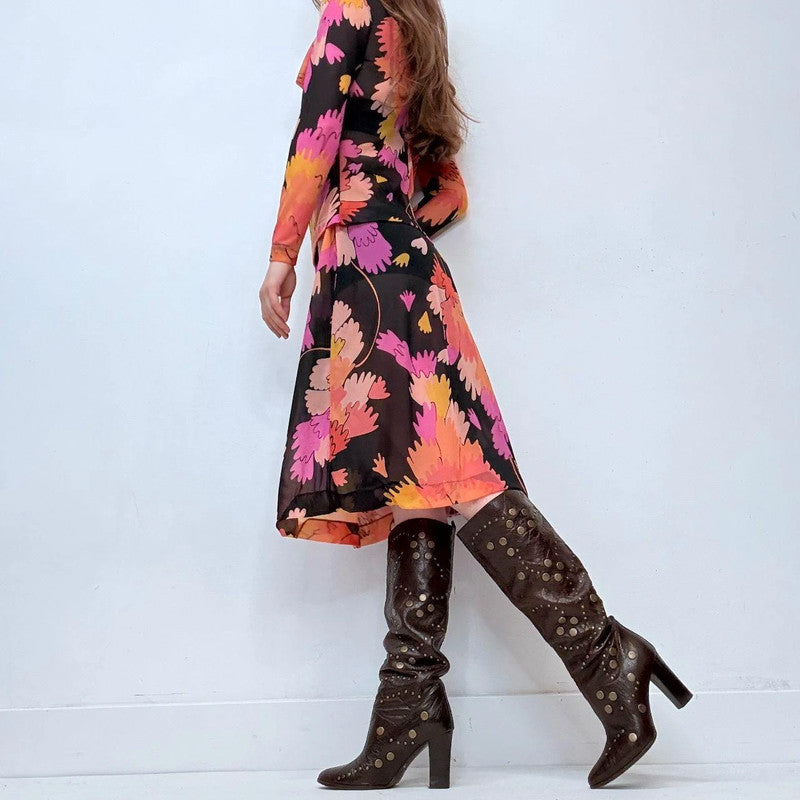 Vintage graphic 60s printed two-piece Italian set