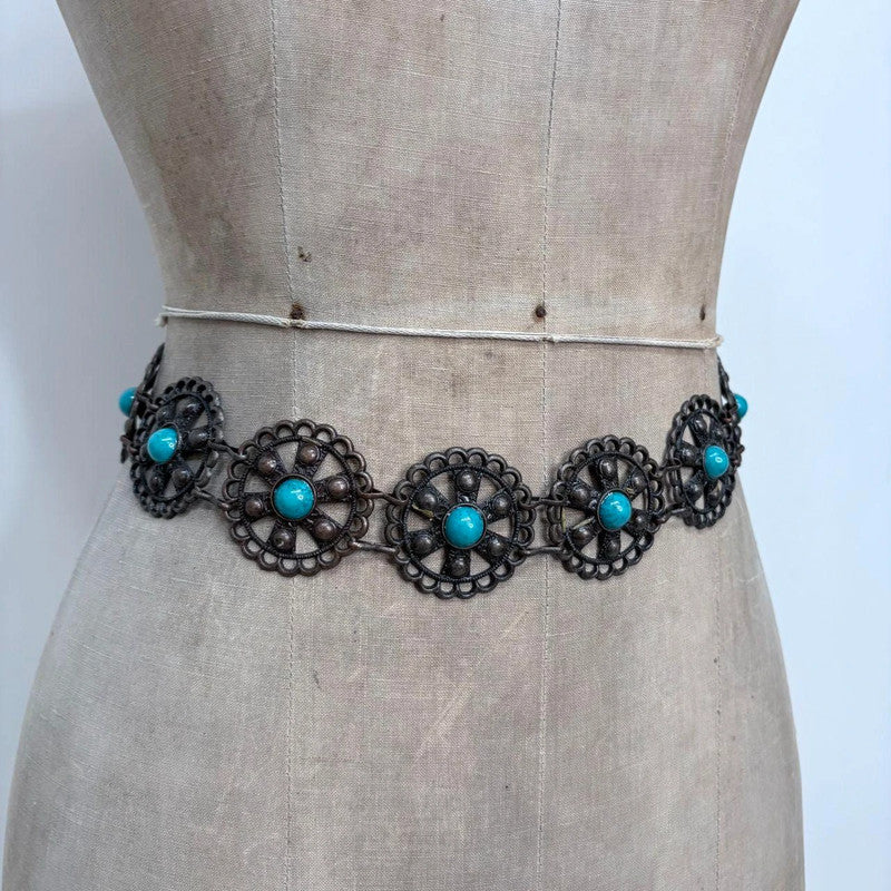 chunky oversized waist belt chain