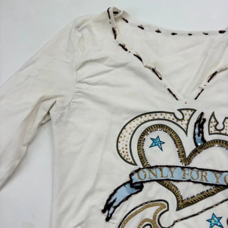 Slouchy long sleeve Graphic Baby Tee