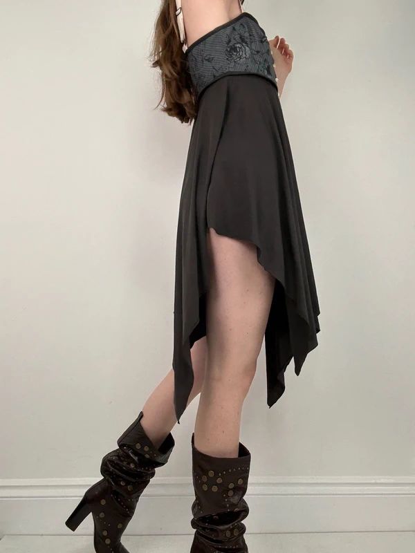 Cop Copine pleated flared grunge dress
