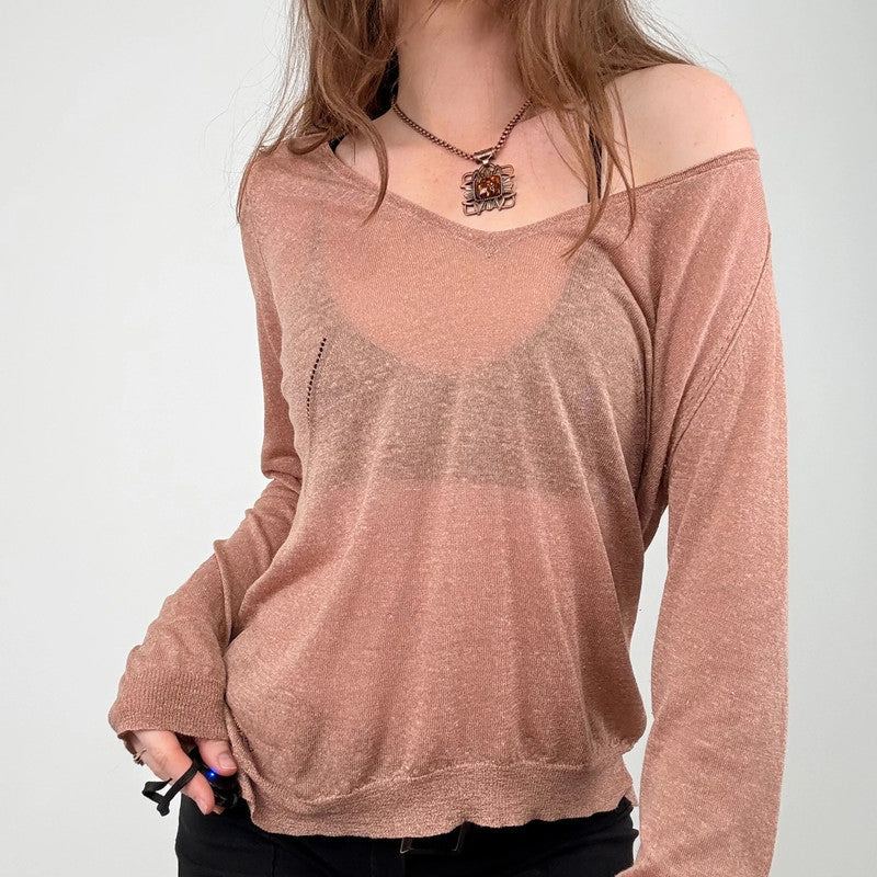 sheer knit zadig & voltiare slouchy jumper