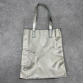silver tech metallic bag