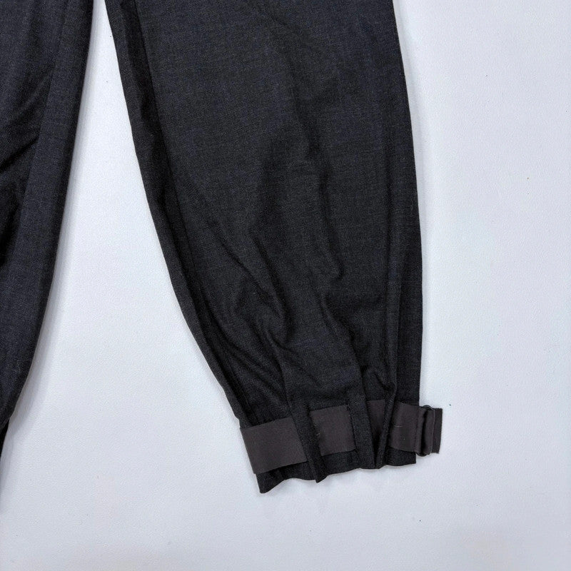 Cop Copine black pleated thick waistband trousers