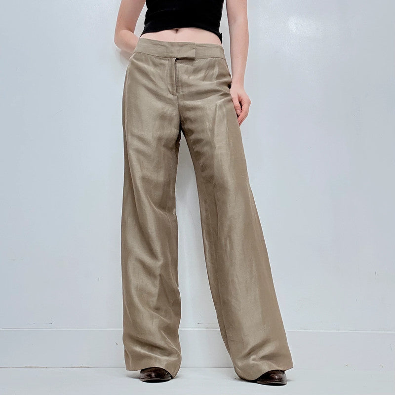 wide leg flared trousers