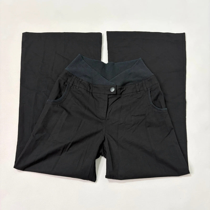 black cop copine wide leg trousers