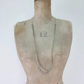 Silver beaded necklace