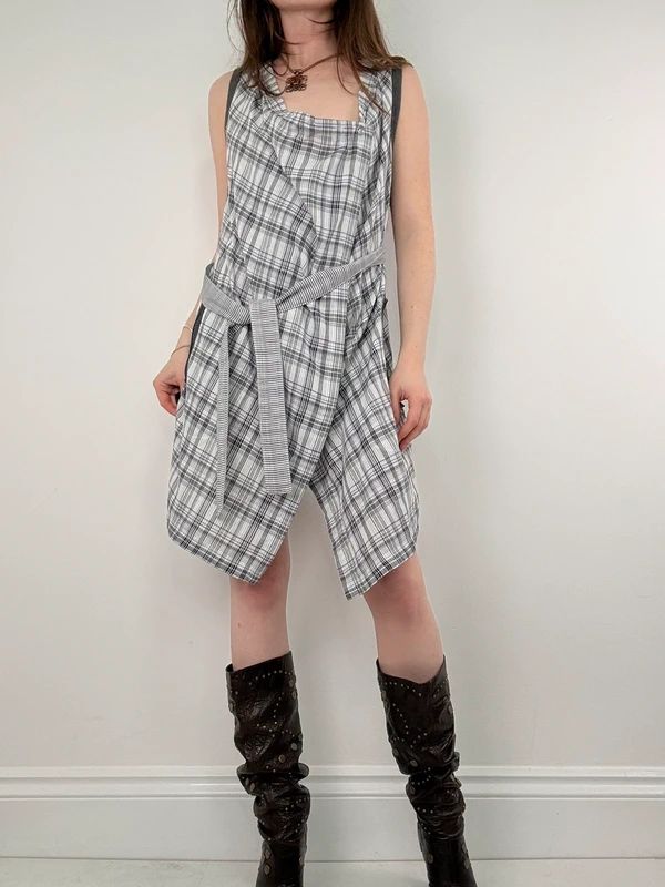 Cop Copine tartan checked