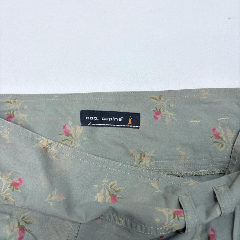 khaki Cop Copine floral maxi skirt